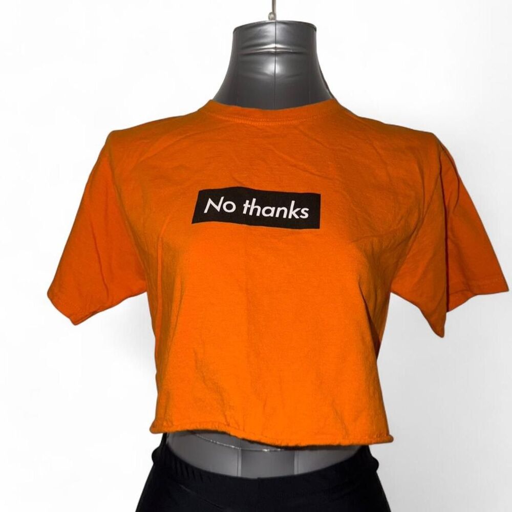 Fashion-nova Women's Orange Crop-top